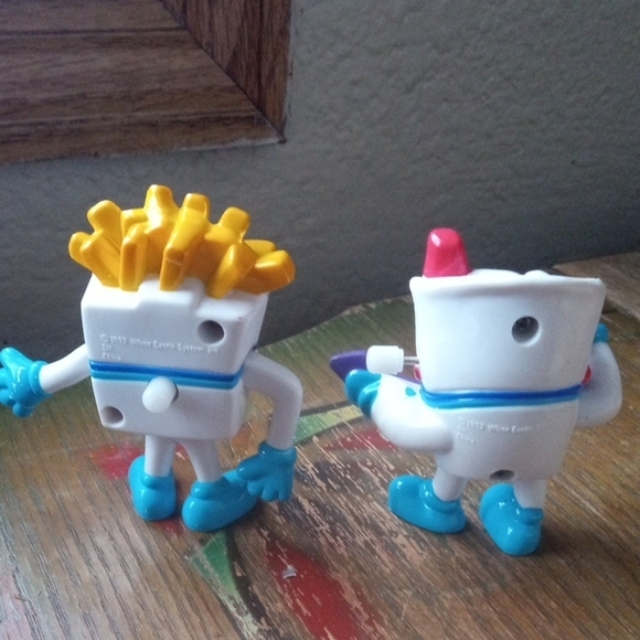 White Castle Kids Toy Set with Blue and White Characters - Picture 2 of 2